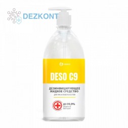 Grass DESO C9 1л средство дезинфицирующее на основе изопропилового спирта, с дозатором, арт_ 550070